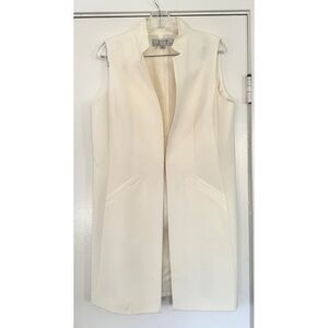 Tahari White Tunic Vest